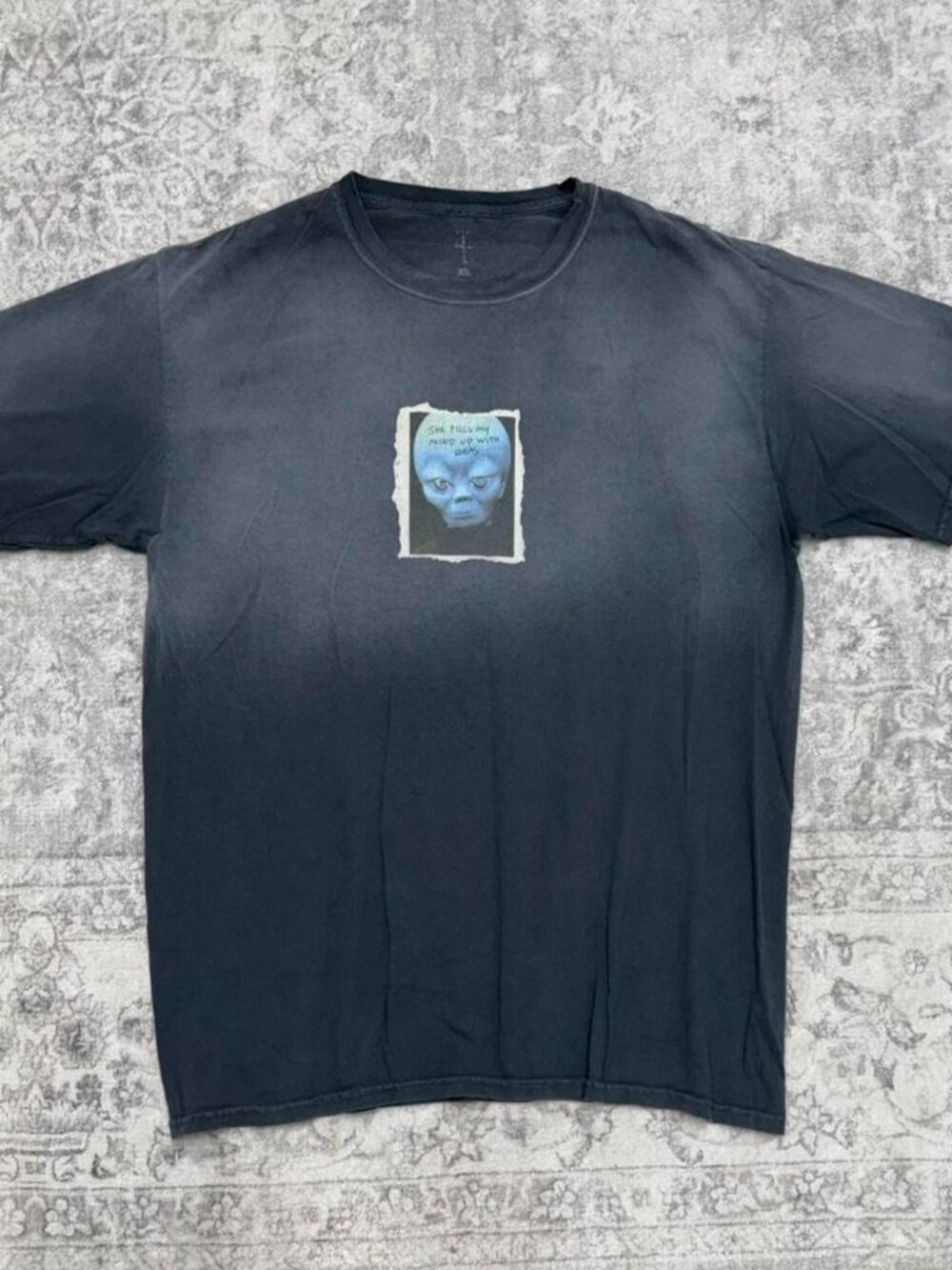 Cactus Jack by Travis Scott Highest In The Room Alien T-Shirt 'Mind Grey'